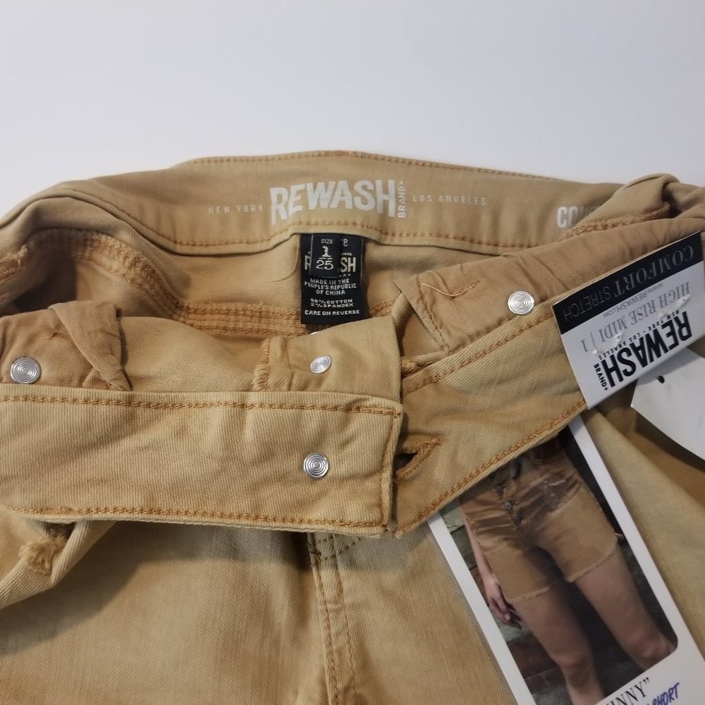 Rewash High Rise Midi Short - Picture 2 of 4